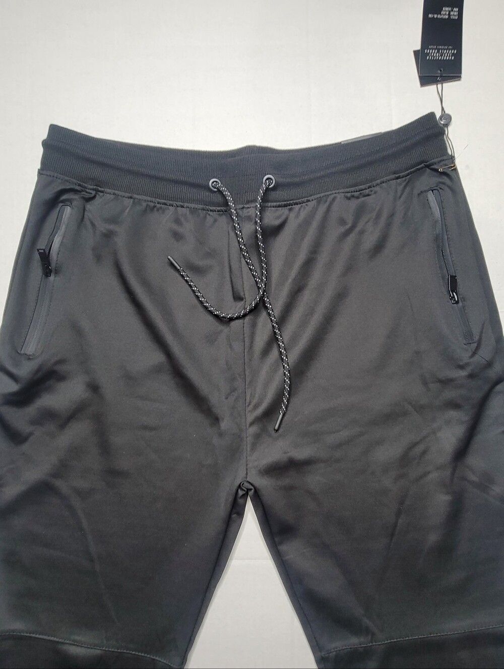 Encrypted Cargo Jogger Pants Mens 2X Black Zip Pockets Stretch NEW - Picture 11 of 13